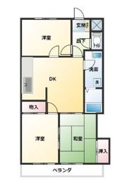 西砂グリーンマンションの間取り画像