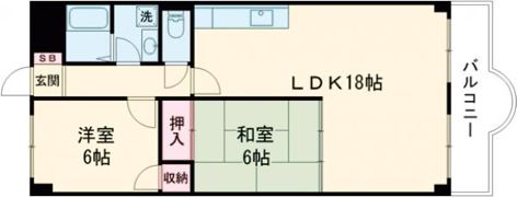 グレイスヴィラ阿部の間取り画像