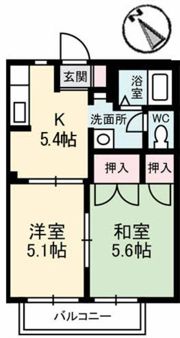 シャーメゾンSACHI Aの間取り画像