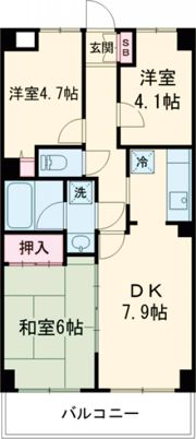 ワコーレ青梅Ⅱの間取り画像