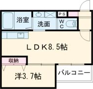 ALEGRIA道明寺Ⅱの間取り画像