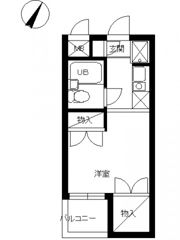 スカイコート蒲田第5の間取り画像