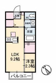 フルールKの間取り画像