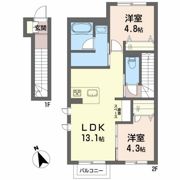 シャーメゾン旭南の間取り画像