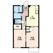 コーポ萩の間取り画像