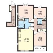 アンティーブの間取り画像
