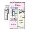 グランベッセルⅡの間取り画像