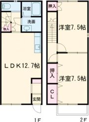 twins 葭田の間取り画像