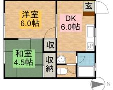 メゾンあずさの間取り画像