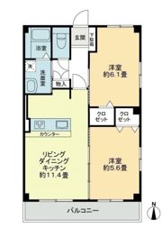 プリヴェット木太の間取り画像