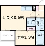 ALEGRIA道明寺Ⅱの間取り画像