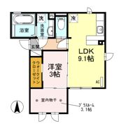 クレシア高木中央Ⅱの間取り画像