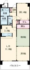 カムフォーラⅡの間取り画像