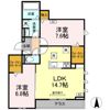 D-avance柱一番町Ⅰの間取り画像