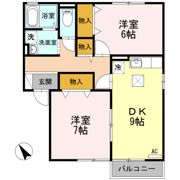ラポンベール Ⅱ棟の間取り画像