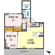 D-ROOM KAWAZOEの間取り画像