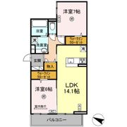 D-ROOM KAWAZOEの間取り画像