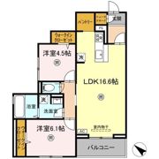 ラコルト板付の間取り画像