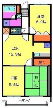 パークレーンの間取り画像