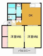 パールハイツBの間取り画像
