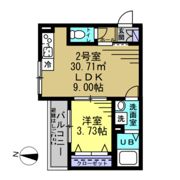 ユニバーサルオアシスⅠの間取り画像