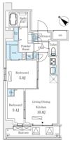 LUMICITY月島（ルミシティ月島）の間取り画像