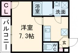 ジーメゾン富雄エヴァース★初期費用(最安)13万台で引越可の間取り画像