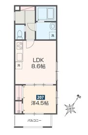 MELDIA春日部の間取り画像