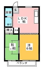 コーポサニーサイドの間取り画像