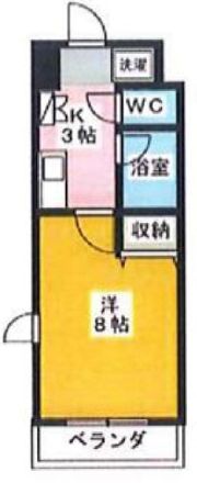 ヴィラ恵飛須の間取り画像