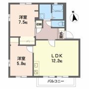 ファミール西日野 Bの間取り画像