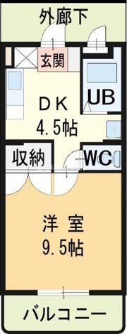 ハイランドマンション多田3の間取り画像