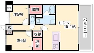OA FLAT阿成の間取り画像