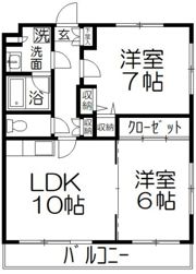 サザンコート小泉の間取り画像