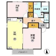 パルティール Aの間取り画像