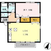 リヴェール Bの間取り画像