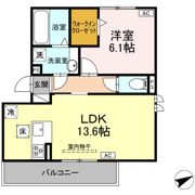 D-avance朝日 B棟の間取り画像