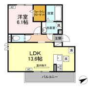 D-avance朝日 B棟の間取り画像