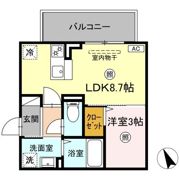 Brillia Twin Stage(ﾌﾞﾘﾘｱ ﾂｲﾝ ｽﾃｰｼﾞ) A棟の間取り画像