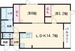Blue Dot．Ⅱの間取り画像