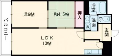アサワハイツの間取り画像