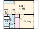 プレジール桂の間取り画像