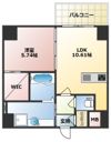 CREST西新の間取り画像