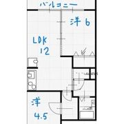 羽根井ハイツの間取り画像