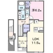 エスパースHOUFU Ⅱの間取り画像