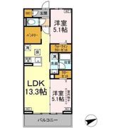 ディーアゼリアの間取り画像