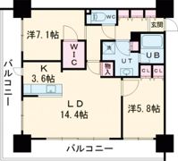 プレミスト旭川ザ・タワーの間取り画像