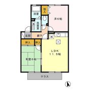 サンライフ市の玉 A棟の間取り画像