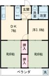 南根ハイツの間取り画像