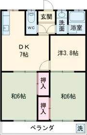 南根ハイツの間取り画像